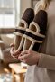 Women's Home Slippers No Noise Lightweight Sole Soft Plush Slippers