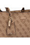 Monogram Texture Shoulder Bag with Double Handle - 4