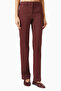 Rovo Straight-Fit Pants, Burgundy, Elegant Cut and Modern Office Style