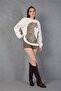 Leopard Patterned Printed Oversized Sweatshirt - 5
