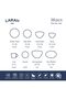LARAH PLANO OPAL DINNER SET PERSIA, 38DSPL01-BL, 38 PC SET - 3