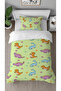 Dinosaur Patterned Digital Printed Special Design Stylish Single Children's Duvet Cover Set Without Sheets