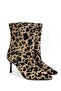 Lana Yellow Black Patterned Loose Fit Women's Heeled Boots - 4