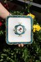 Love Birds Compatible Presentation Set of 6 Cocktail Napkins Coffee Side Faux Leather Coasters