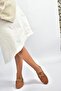 V780161202 Tan Suede Casual Women's Shoes - 2