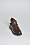 V555070703 Brown Genuine Leather Comfort Orthopedic Sole Women's Shoes - 5