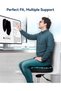 Thickened Coccyx Orthopedic Seat Cushion, Memory Foam Ergonomic Seat Cushion for Bigger Size People, Fit for Office Chair, Car Seat, Wheelchair (Black) - 6