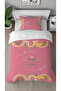 Rainbow Sweet Home Patterned Digital Printed Single Children's Stylish Duvet Cover Set Without Sheets
