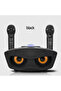Household KTV 2-in-1 Portable Karaoke Wireless Speaker with Dual Microphones Owl Speaker - 2