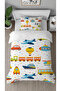 Airplane Car Train Ship Patterned Digital Printed Sheetless Single Child Stylish Duvet Cover Set