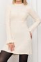 Women's Winter Cream Trend Model Knitwear Short Dress Stylish Daily Comfortable 4584 - 4