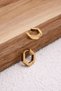 Steel Hexagonal Earrings Non Tarnish 1.5cm Diameter Suitable for Daily Wear Plate Earrings - 2
