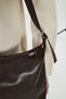 Metro Brown Women's Wide Lined Crossbody Shoulder Bag - 6