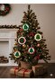 Handmade Christmas Tree Ornament, Pine Tree Ornament, Christmas Tree Ornament, 5-Piece Felt Pine