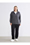 Lcw Comfort Anthracite High Neck Women's Sweatshirt W5Id83Z8 - 6