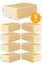 8 Pieces - Gold Striped Large Under-Bed & Sofa-Type Storage Bag 65x45x22 cm – Extra Weight - 3