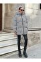 Houndstooth Patterned Inflatable Coat