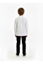 Children's Polo Collar Lacoste Long Sleeve School T-Shirt White - 4