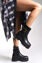 Heillanae Women's Buckle Boots 00122001 Black - 3