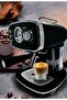 ME-ECM2019 Espresso Coffee Machine - 20 Bar, 1.2L, Double Heating System, Black with Dual Stainless Ste - 2