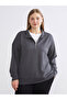Lcw Comfort Anthracite High Neck Women's Sweatshirt W5Id83Z8 - 2