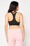 Women Brand Logo Non Padded Training Sport Bra, Black - 4