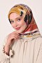 وشاح كريستالي لامع بنمط باتيك مزهر