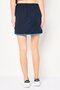 Women Solid Mini Skirts, Navy Blue - 4
