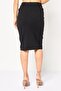 Women Solid Mini Skirts, Black - 4