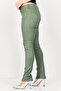 Women Skinny Fit Mid Rise Plain Stretchable Jeans, Green - 2