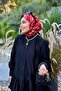 حقيبة يد فاخرة مبطنة مع سلسلة مفاتيح باللون الأسود - 2