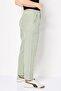 Women Regular Fit Solid Straight Leg Pants, Sage Green - 3