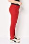 Women Regular Fit Textured Corduroy Pants, Maroon - 3