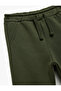 Basic Fleece-Lined Cotton Sweatpants with Pockets and Lace-Up Waist - 3