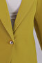 Women's Oil Green Single Button Jacket Arm-20K001020 - 3