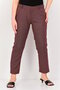 Women Cigarette Fit Allover Print Straight Leg Pants, Multicolor