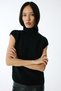 Hakim Yaka Black Knitwear Blouse - 5