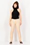 Women Cigarette Fit Diamond Pattern Chino Pants, Multicolor - 4