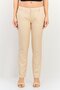 Women Cigarette Fit Grid Pattern Straight Leg Pants, Multicolor