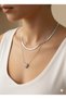 Stainless Steel Heart End Double Layer Women Necklace Gold Silver Color Optional - 4