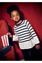 Girl's Knitted Sweater Pants Set Black 4582 - 2