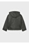 Girl's Hooded Coat with Collar - 3