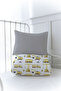 Organic Printed Montessori (100X200 cm) Quilt Set - Iconic Series - Construction Machinery - 3