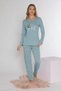 Long Sleeve Pajama Set Viscose 790-37 - 4