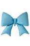 Matte Blue Color Bow Foil Balloon