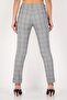 Women Cigarette Fit Plaid Dress Pants, Multicolor - 3