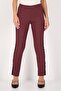 Women Street Fit Chambray Chino Pants, Maroon