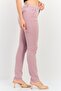 Women Regular Fit Solid Stretchable Chino Pants, Mauve - 2