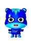 Owl Blue Foil Balloon