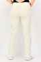 Women Regular Fit Solid Chino Pants, Cream - 3